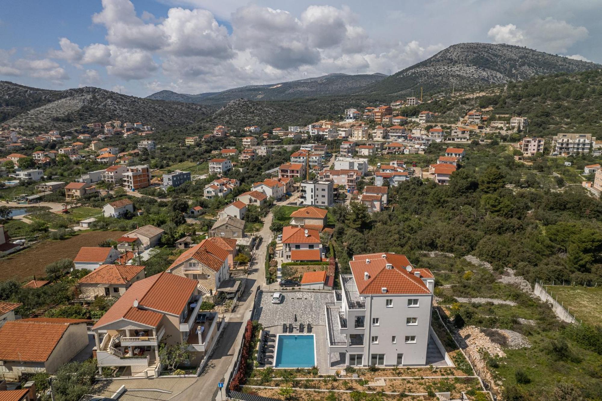 Villa Barbara & Zoran With Free Parking And Heated Swimming Pool Seget Vranjica Kültér fotó