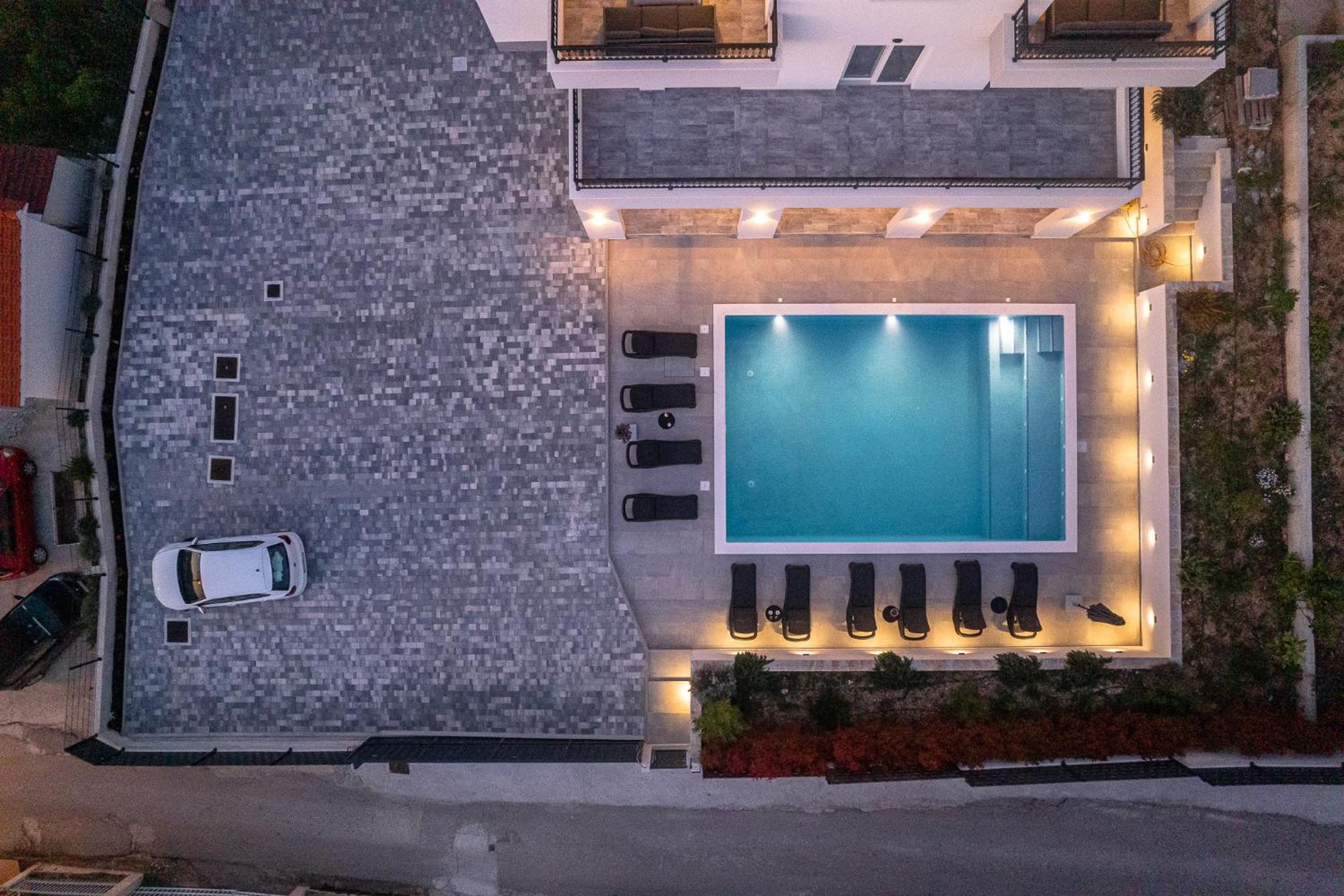 Villa Barbara & Zoran With Free Parking And Heated Swimming Pool Seget Vranjica Kültér fotó