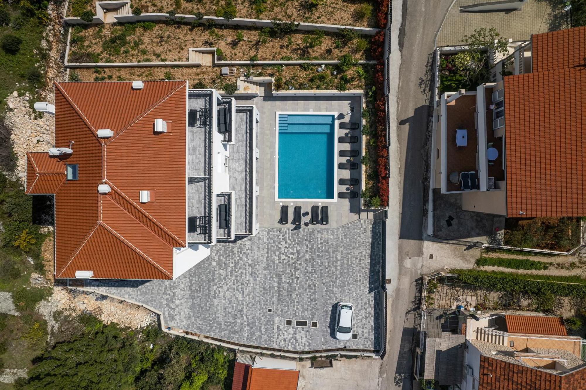 Villa Barbara & Zoran With Free Parking And Heated Swimming Pool Seget Vranjica Kültér fotó